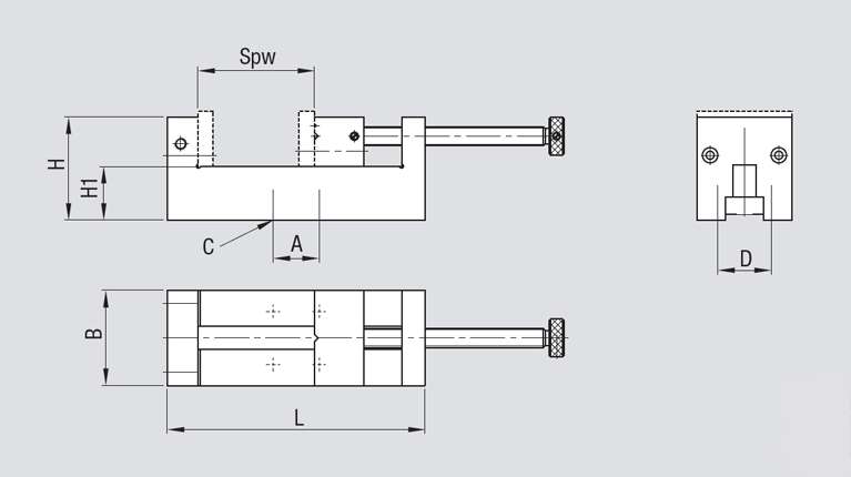 Planzeichnung Schraubstock SP VA