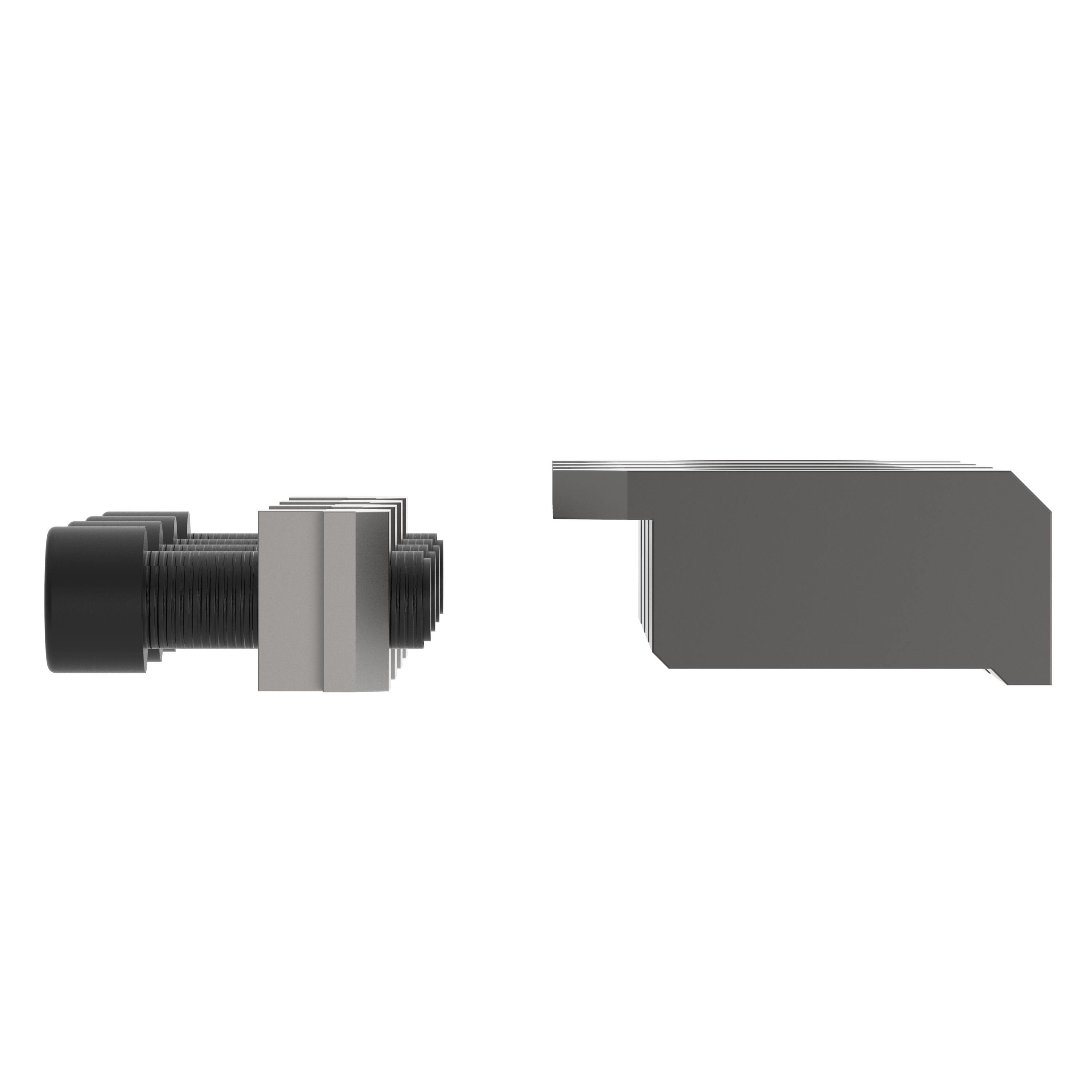 Befestigungsset für 4-fach Spanneinheit ZPS Vorderansicht