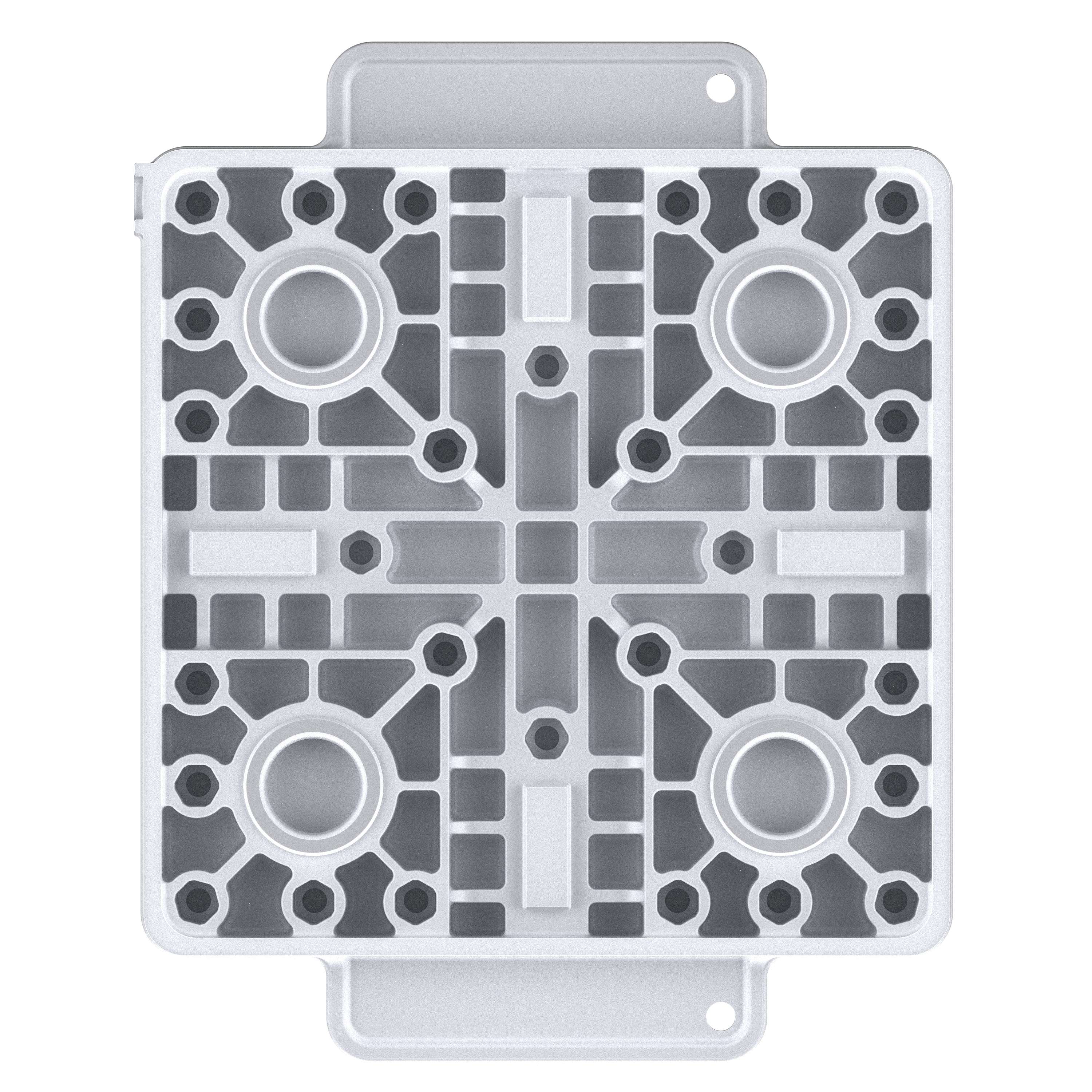 Gefrierspannplatte SPGF auf Dynafix Referenzsystem von unten