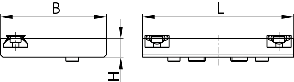 Planzeichnung Pendelbacken mit Gripeinsätzen Nr. B209800540