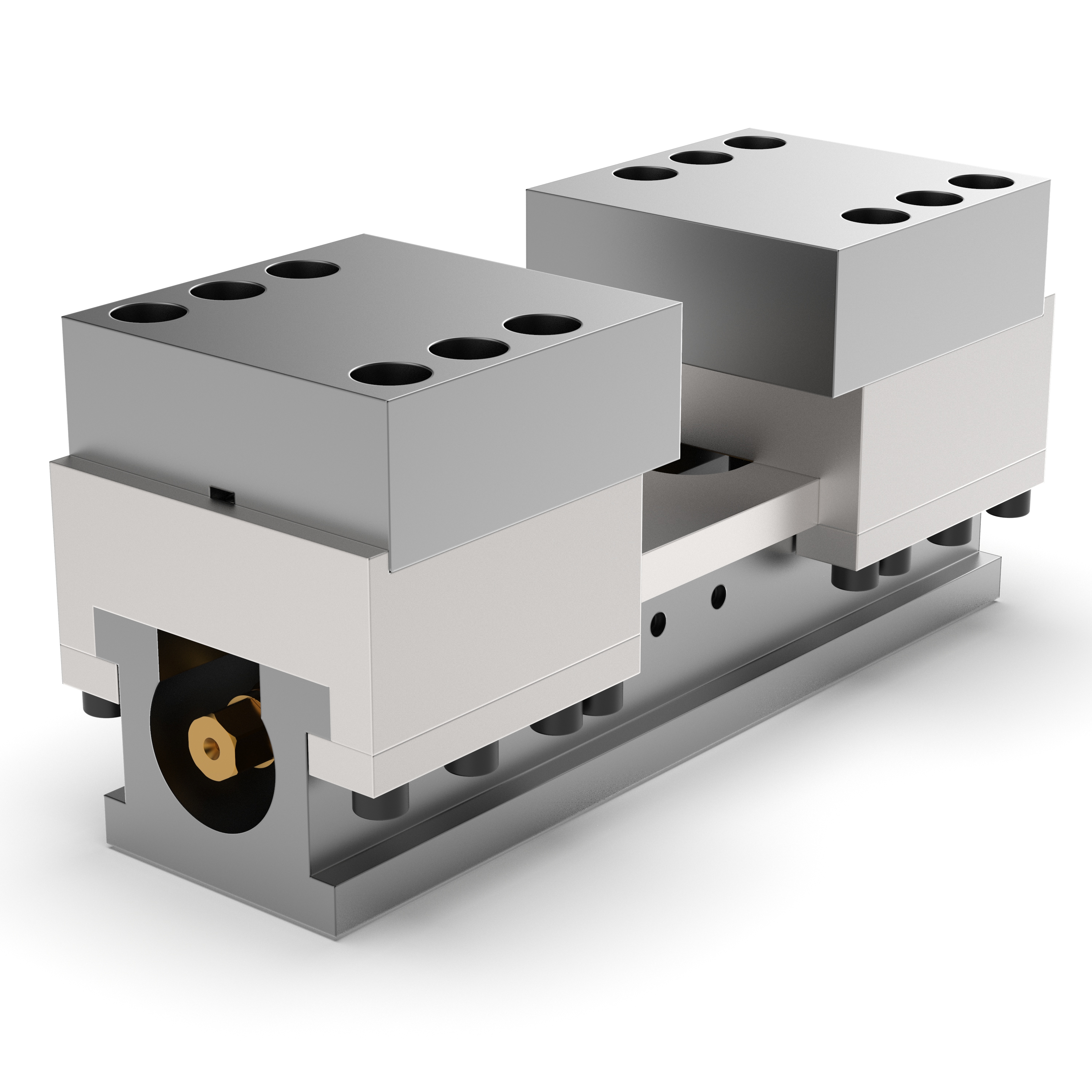 Mechanischer Zentrischspanner MZS 220-80 A mit weichen Blockspannbacken