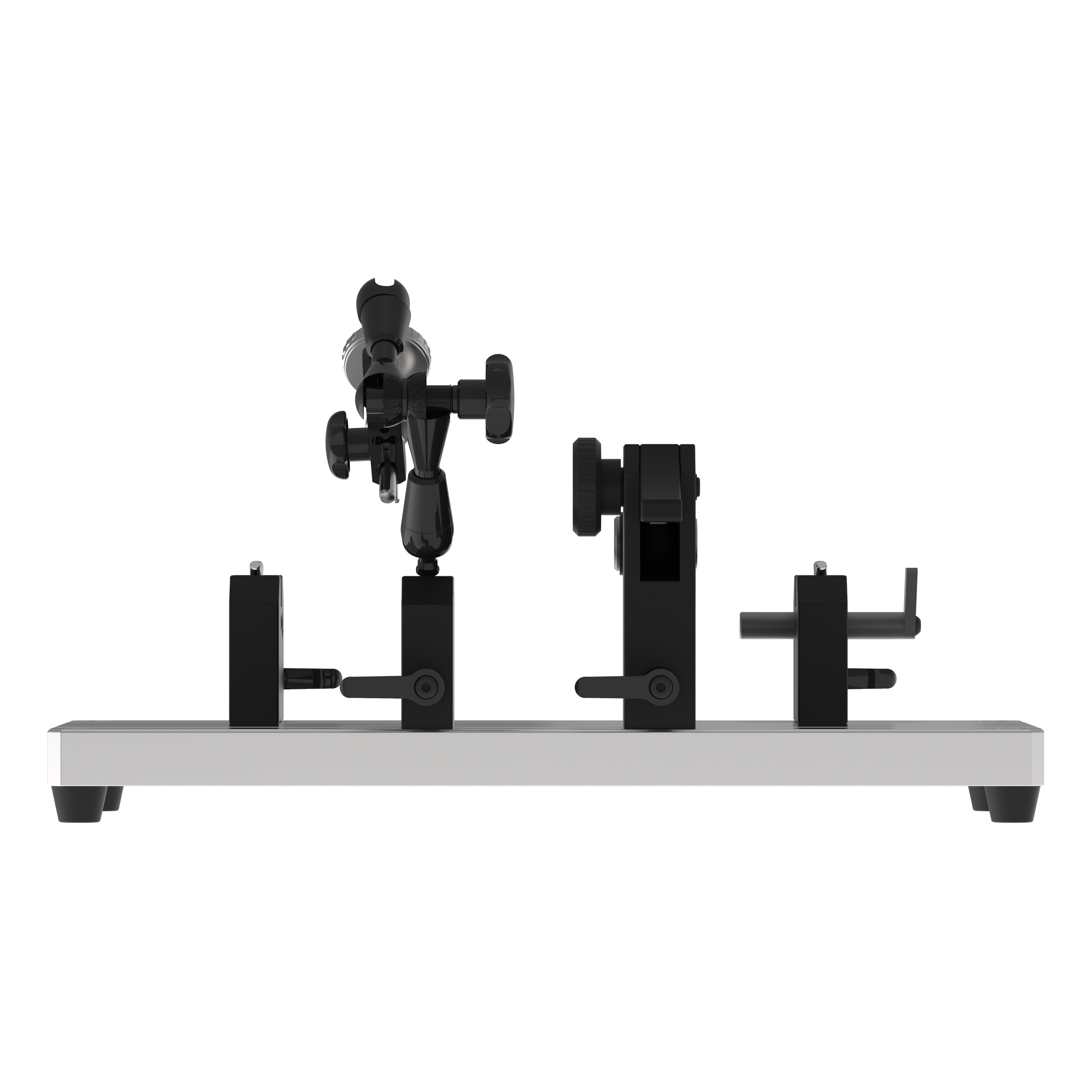 Rundlaufprüfgerät RPGP 350 mit Auflageprismen von rechts