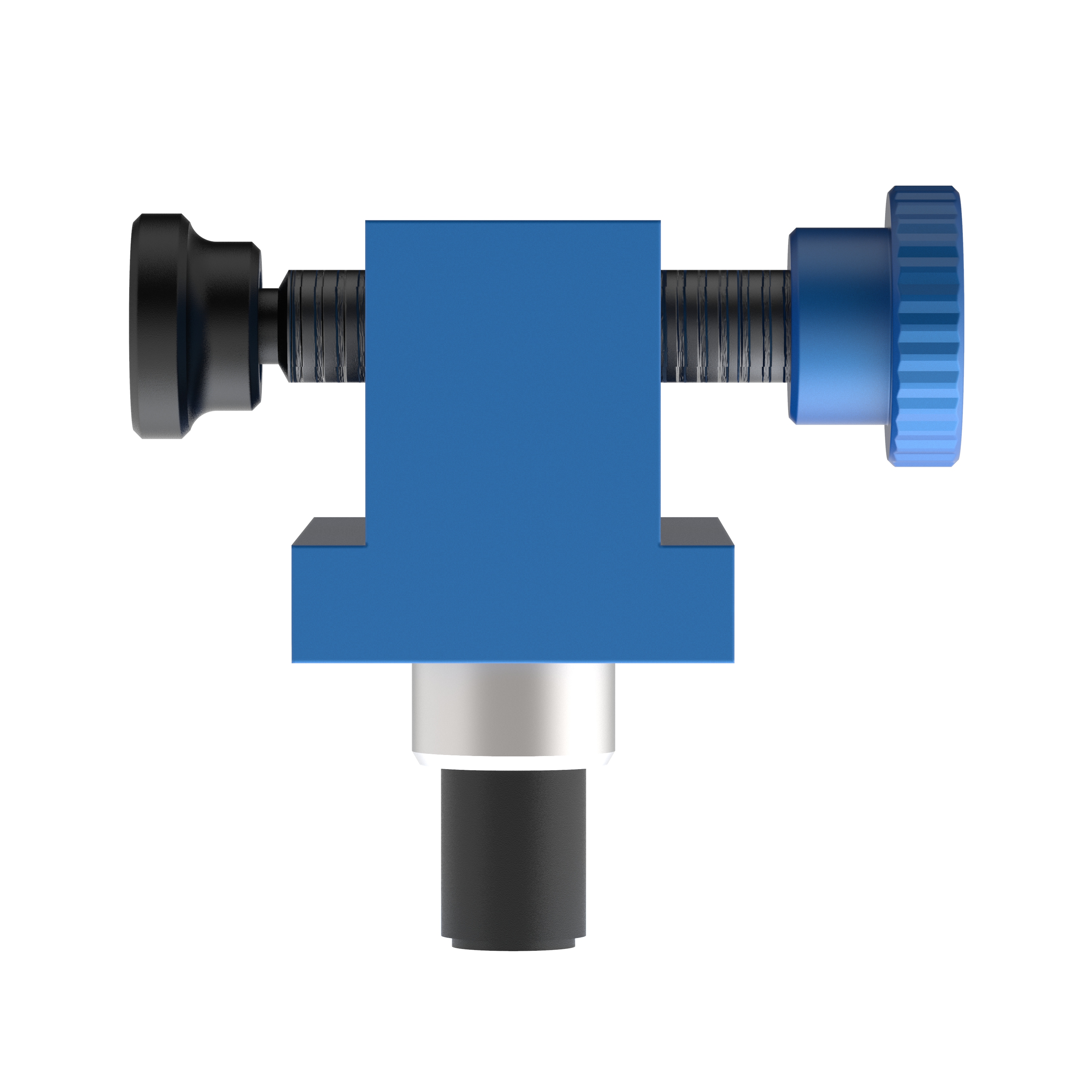 ALUMESS.maxx Spannblock für Basisplatte und Aufnahmeplatte Vorderansicht