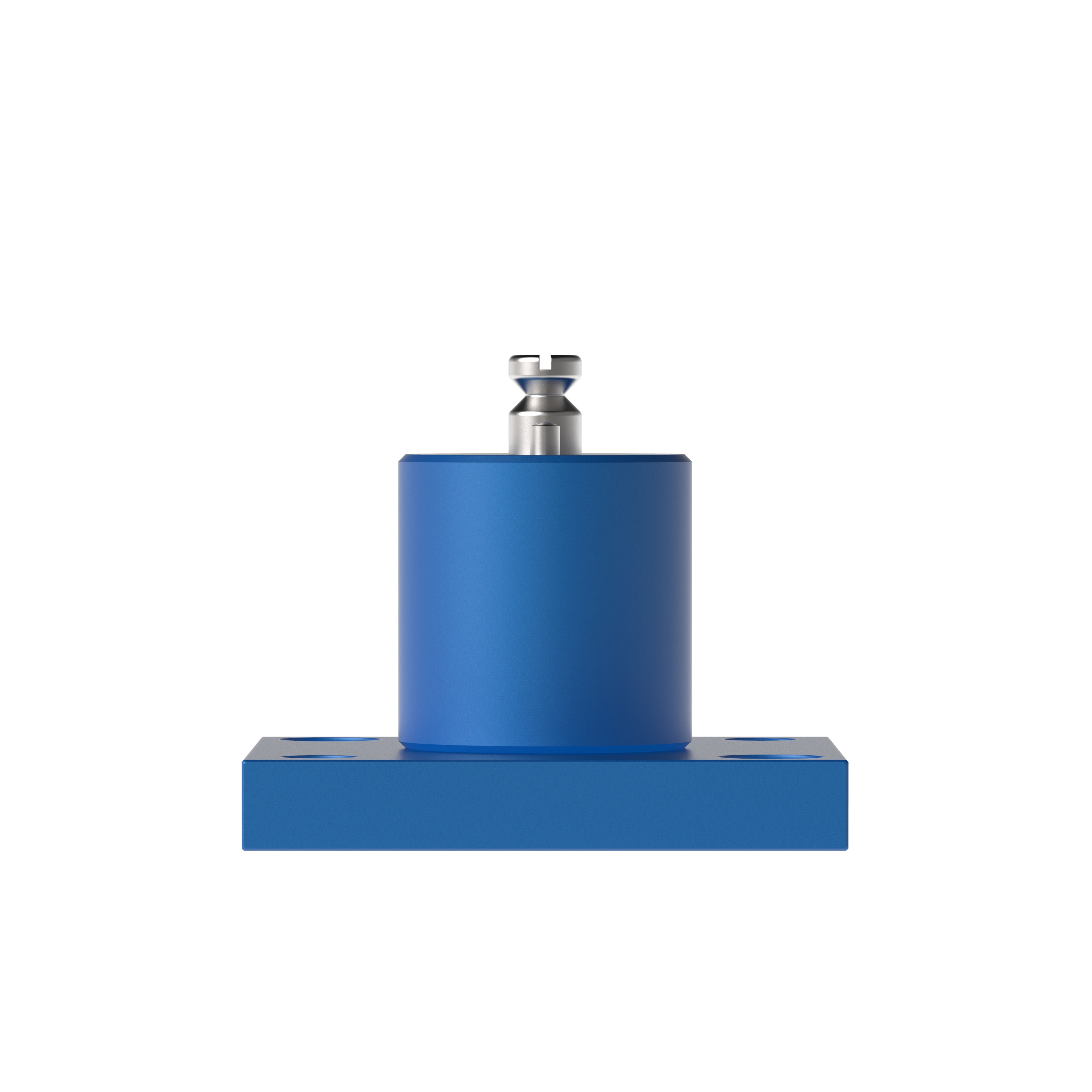 ALUMESS.basic Grundplatte für Anschlussbolzen Vorderansicht