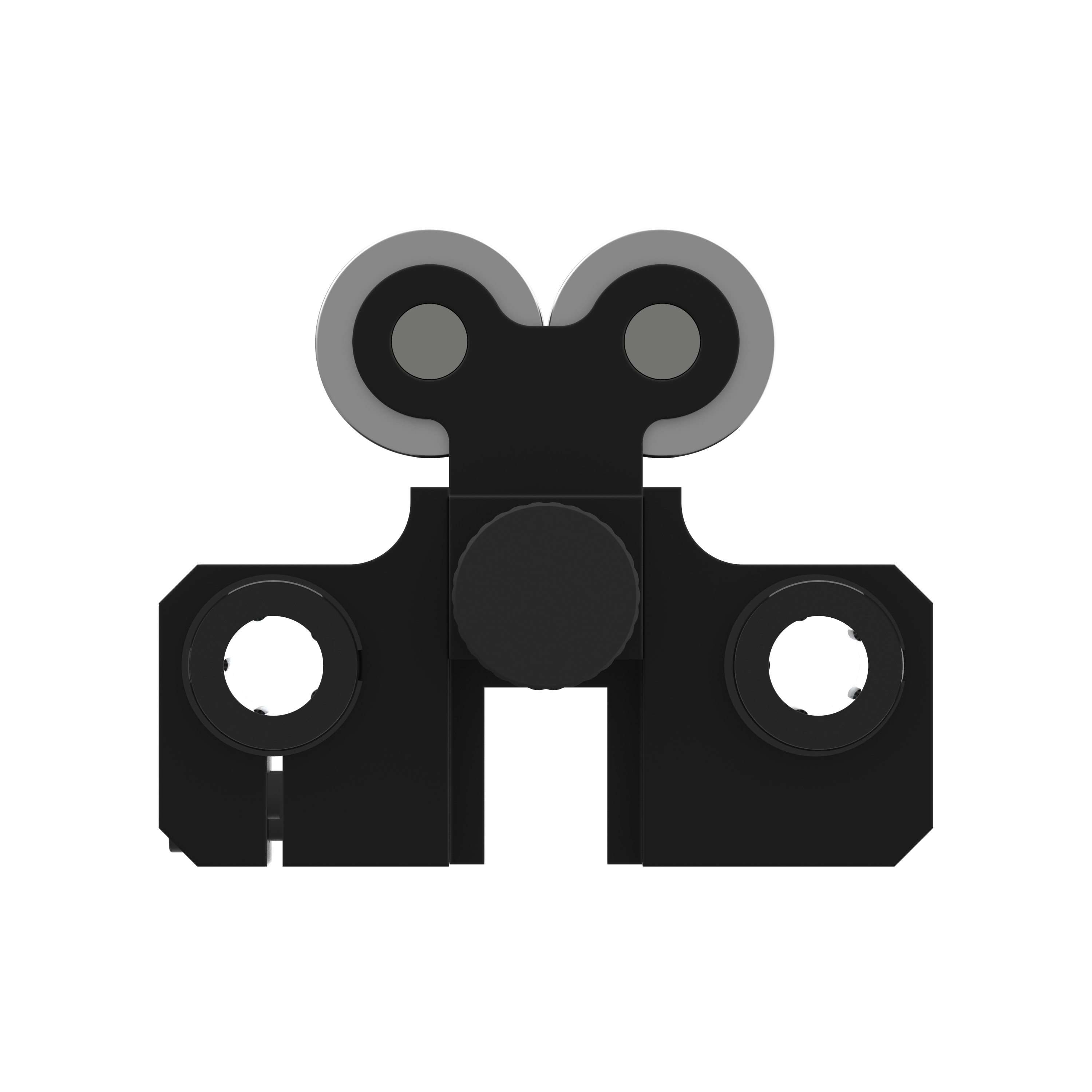 Messschlitten mit Auflagerollen von rechts