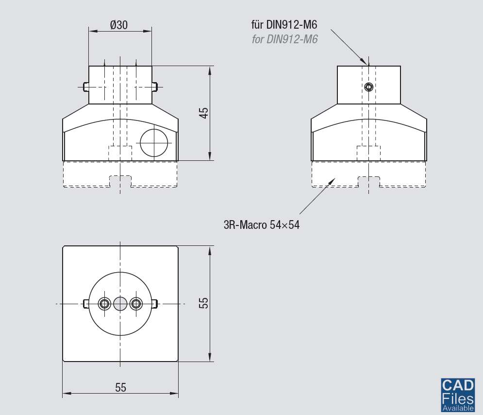 Planzeichnung Rund-Elektrodenhalter für Referenzpaletten