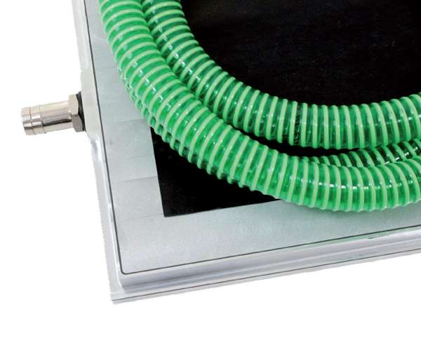 Vakuumplatte SPVPL MP mit Vakuum-Schlauch