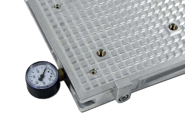 Vakuumplatte SPVPL Pro mit Manometer