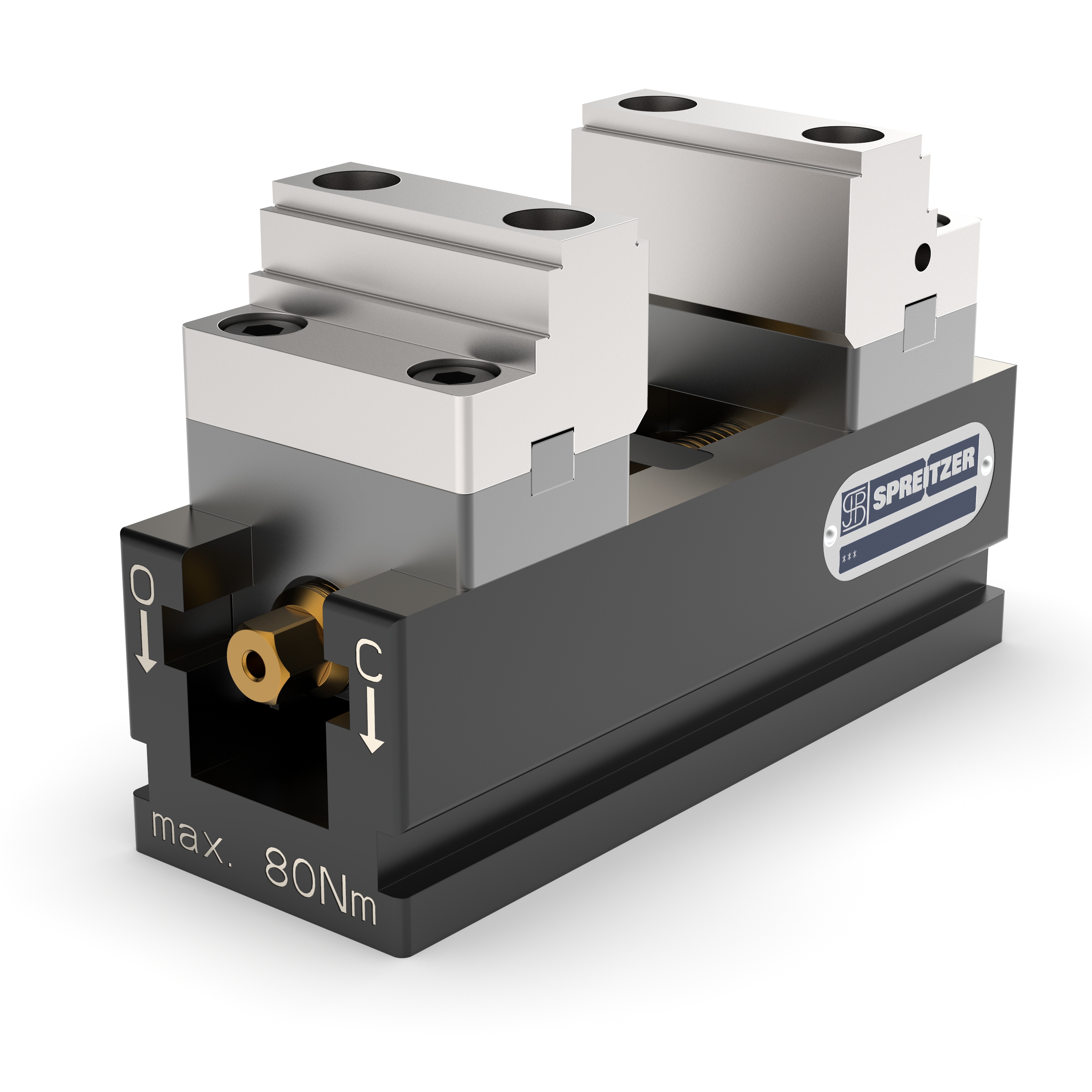 Mechanischer Zentrischspanner MZU 170-60 mit Stufen-Wendebacken