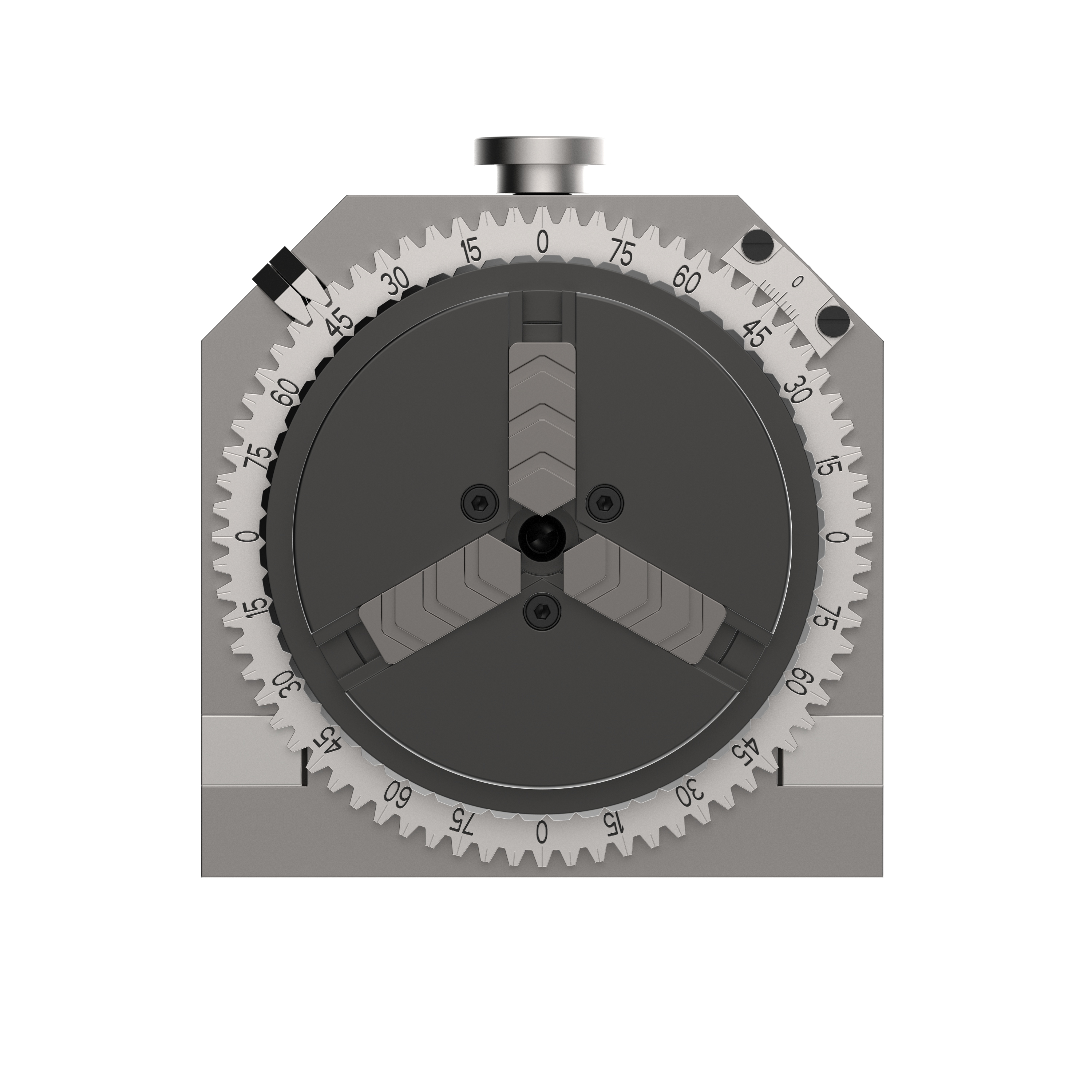 Direktteilapparat VA mit Dreibackenfutter DBF 100 von links