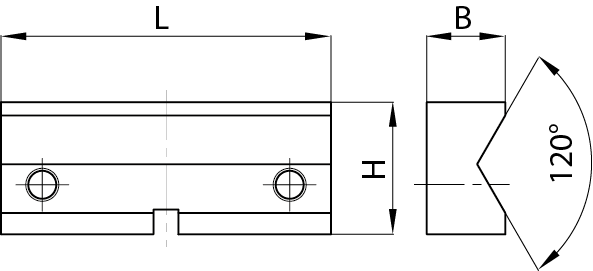 Planzeichnung Prismenbacken