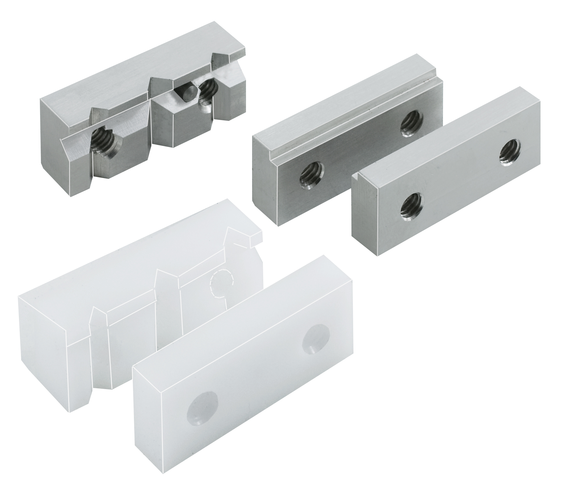 Spannbackensatz für Mini-Präzisionsschraubstöcke MP