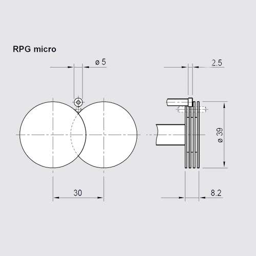 Planzeichnung Rundlaufprüfgerät RPG micro