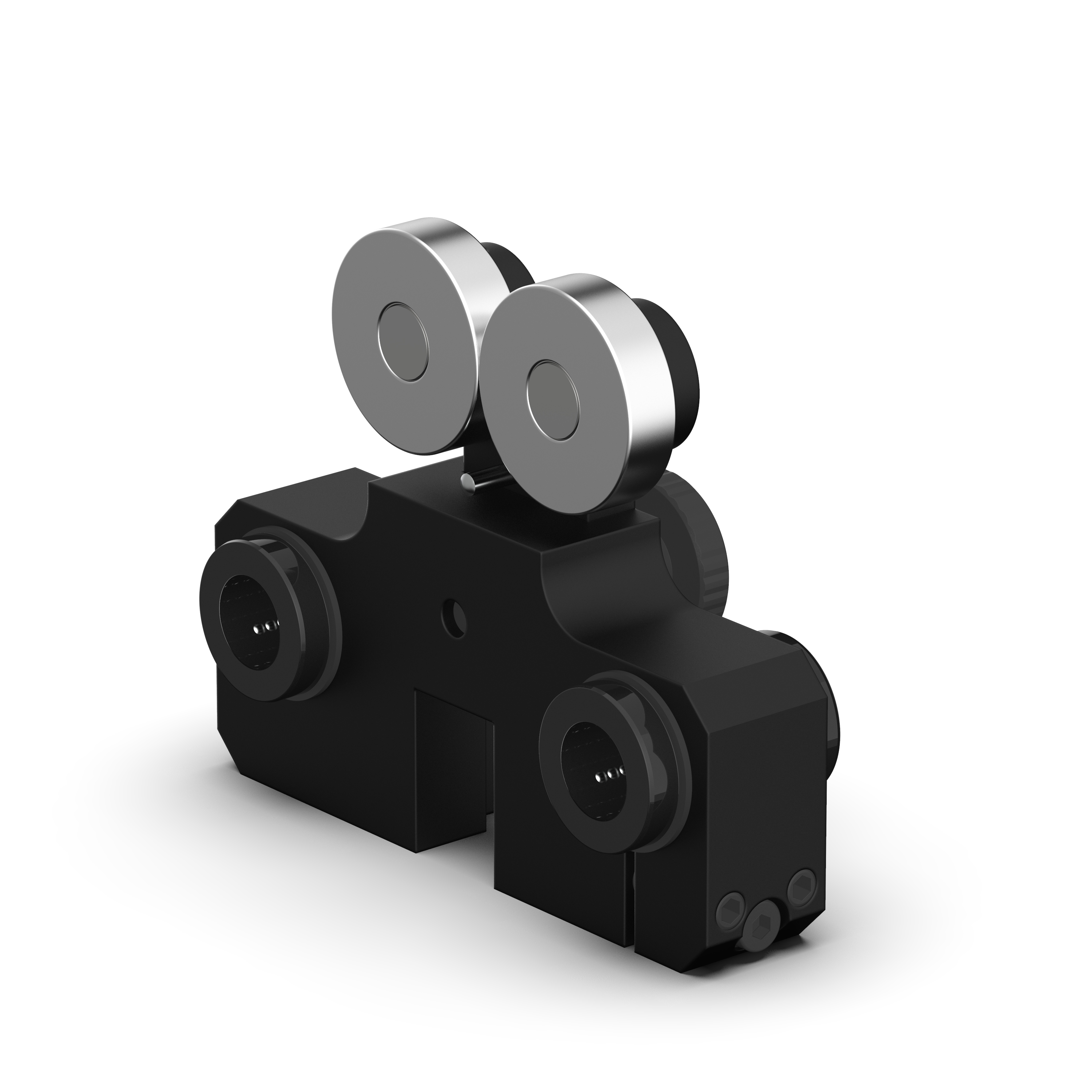 Messschlitten mit Auflagerollen