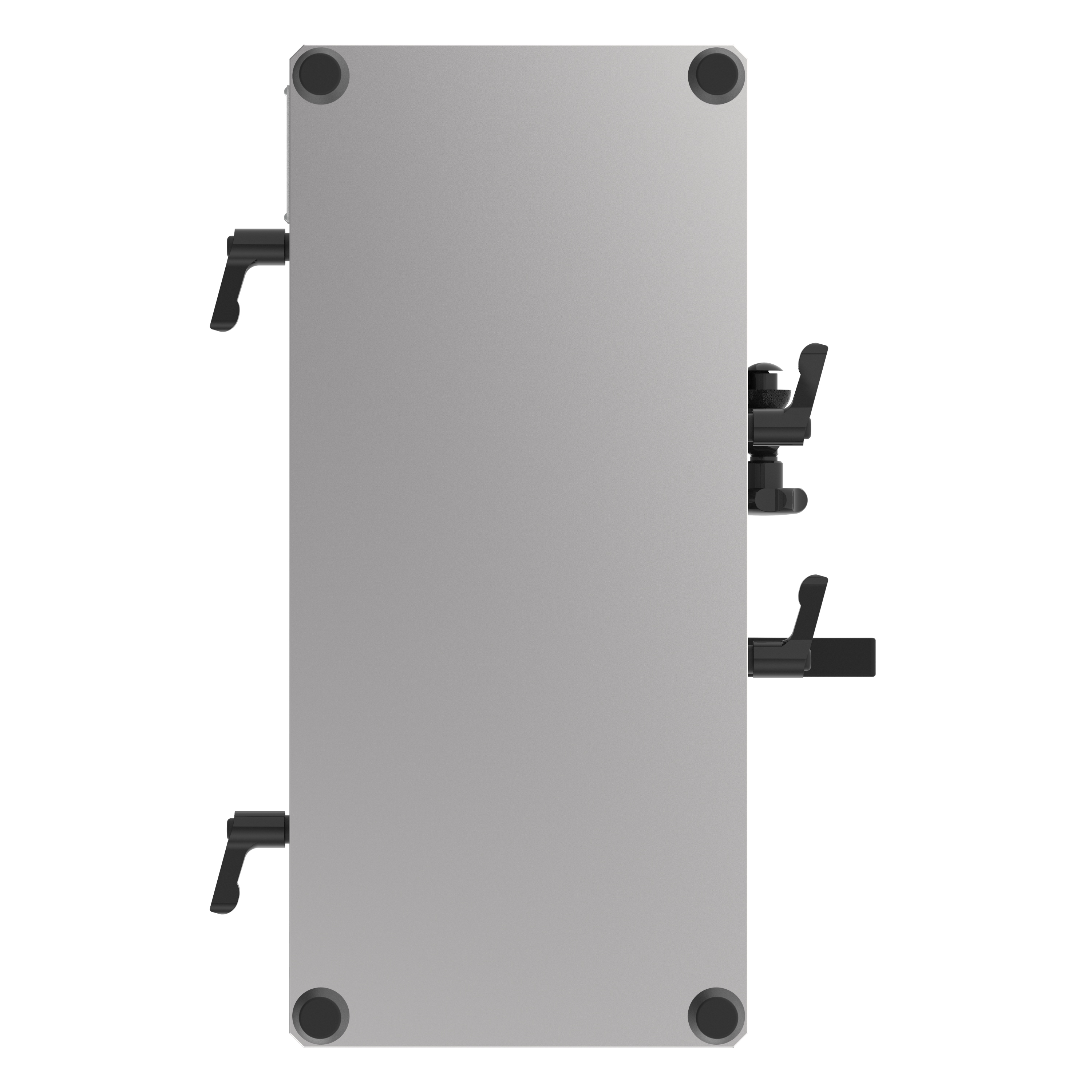 Rundlaufprüfgerät RPGP 350 mit Auflageprismen von unten