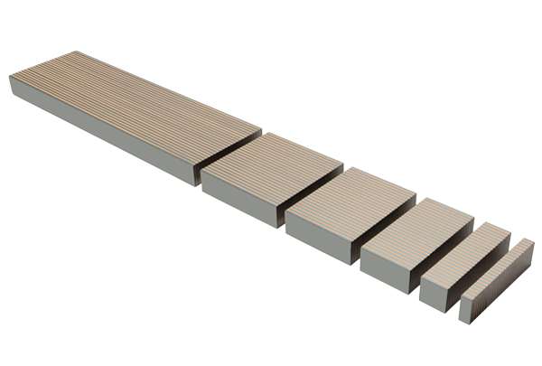 Lamellenplatte SP-LP mit Längspolteilung