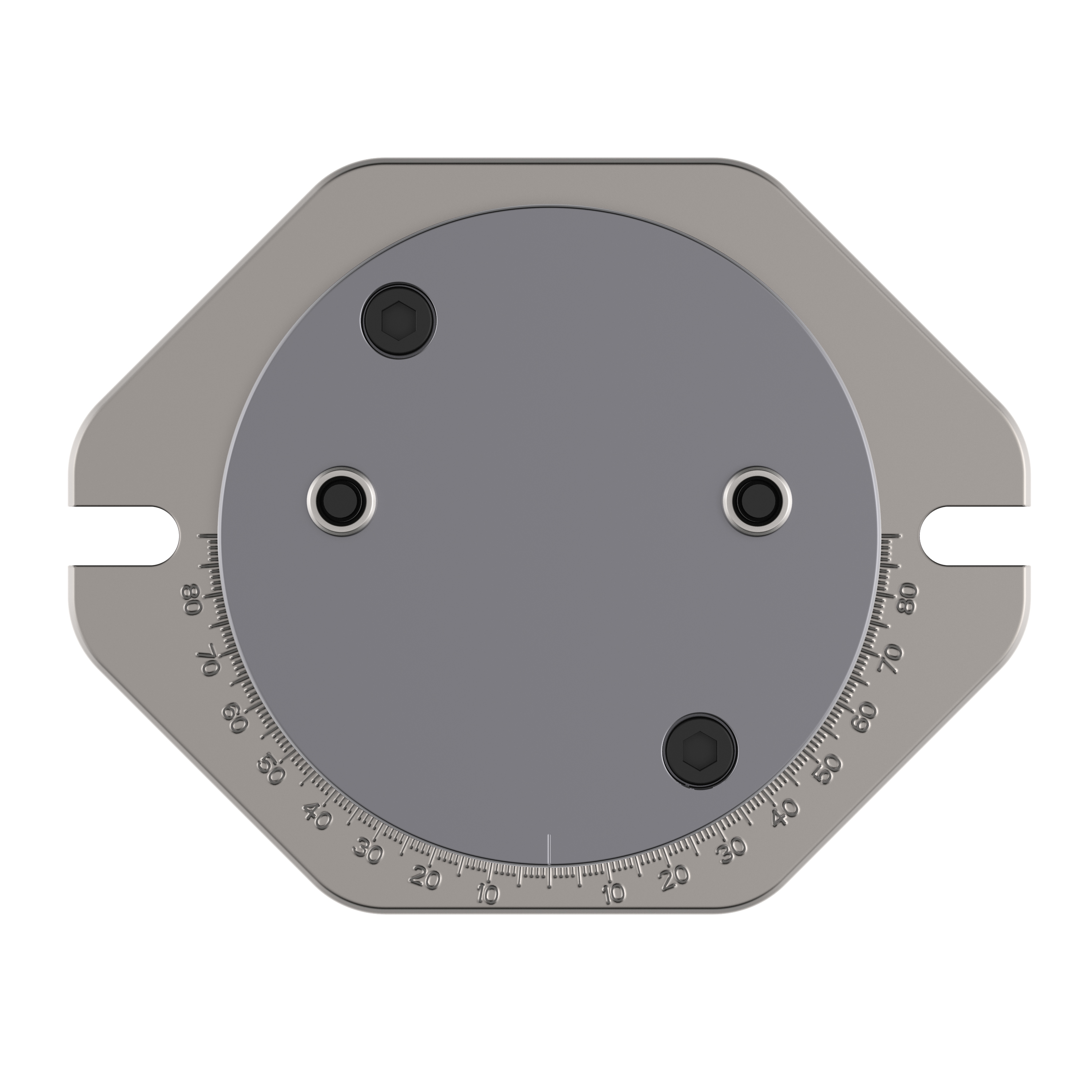 Drehplatte für Winkelfuß von oben