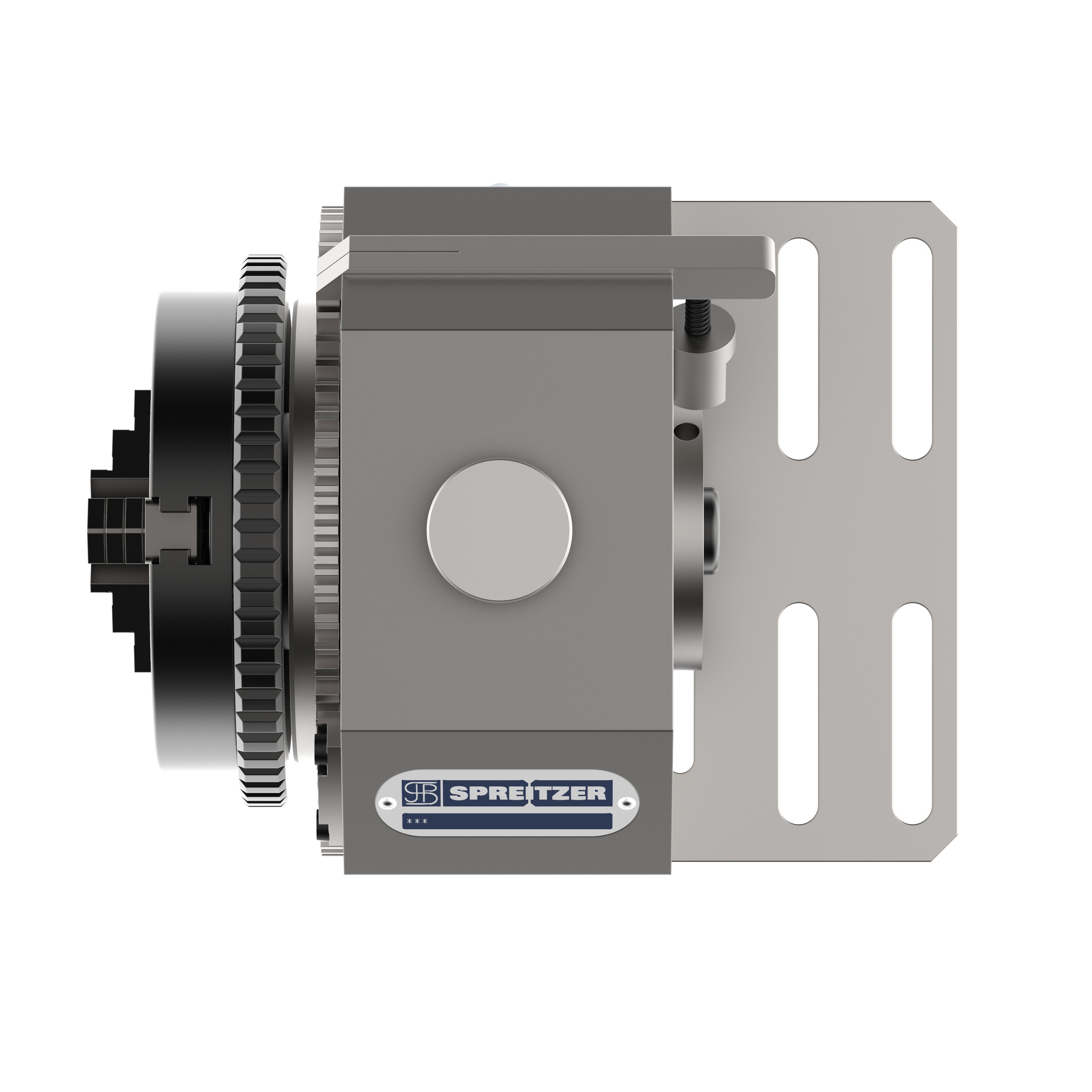 Direktteilapparat VA mit Dreibackenfutter DBF 100 von oben