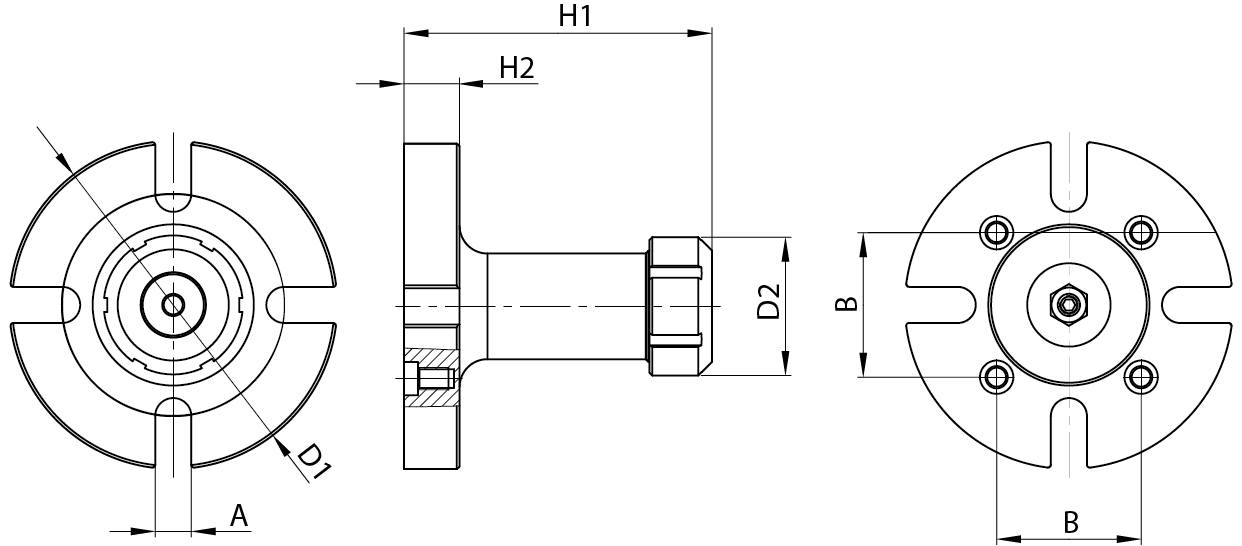 Planzeichnung Spannzangenfutter ER 32-5X