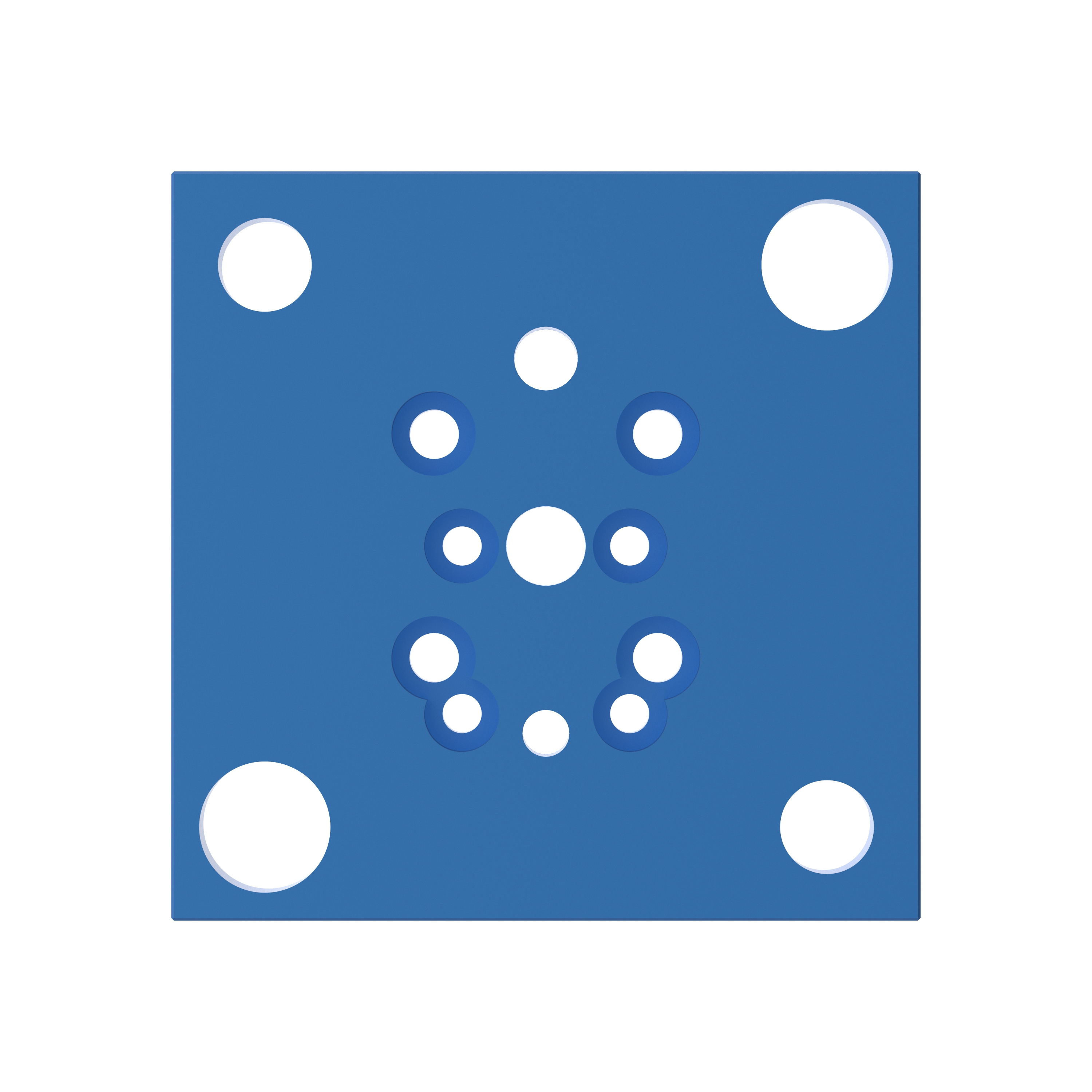 ALUMESS.maxx Grundplatte 80 x 80 x 12 mm von oben