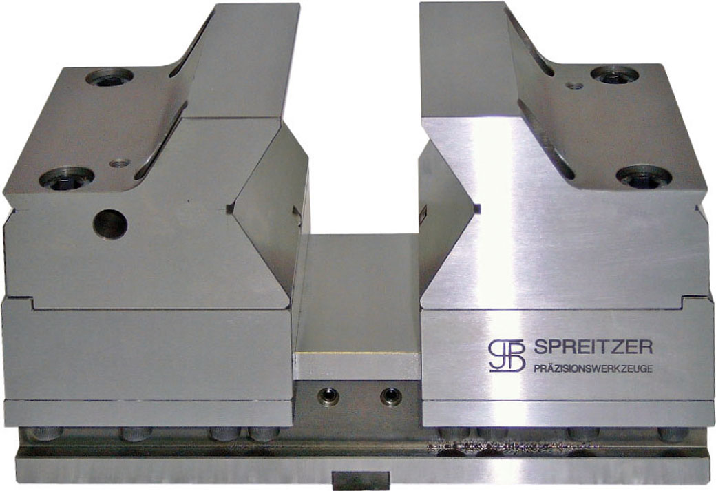 Mechanischer Zentrischspanner MZS 260-125 A mit kundenspezifischen Prismenbacken