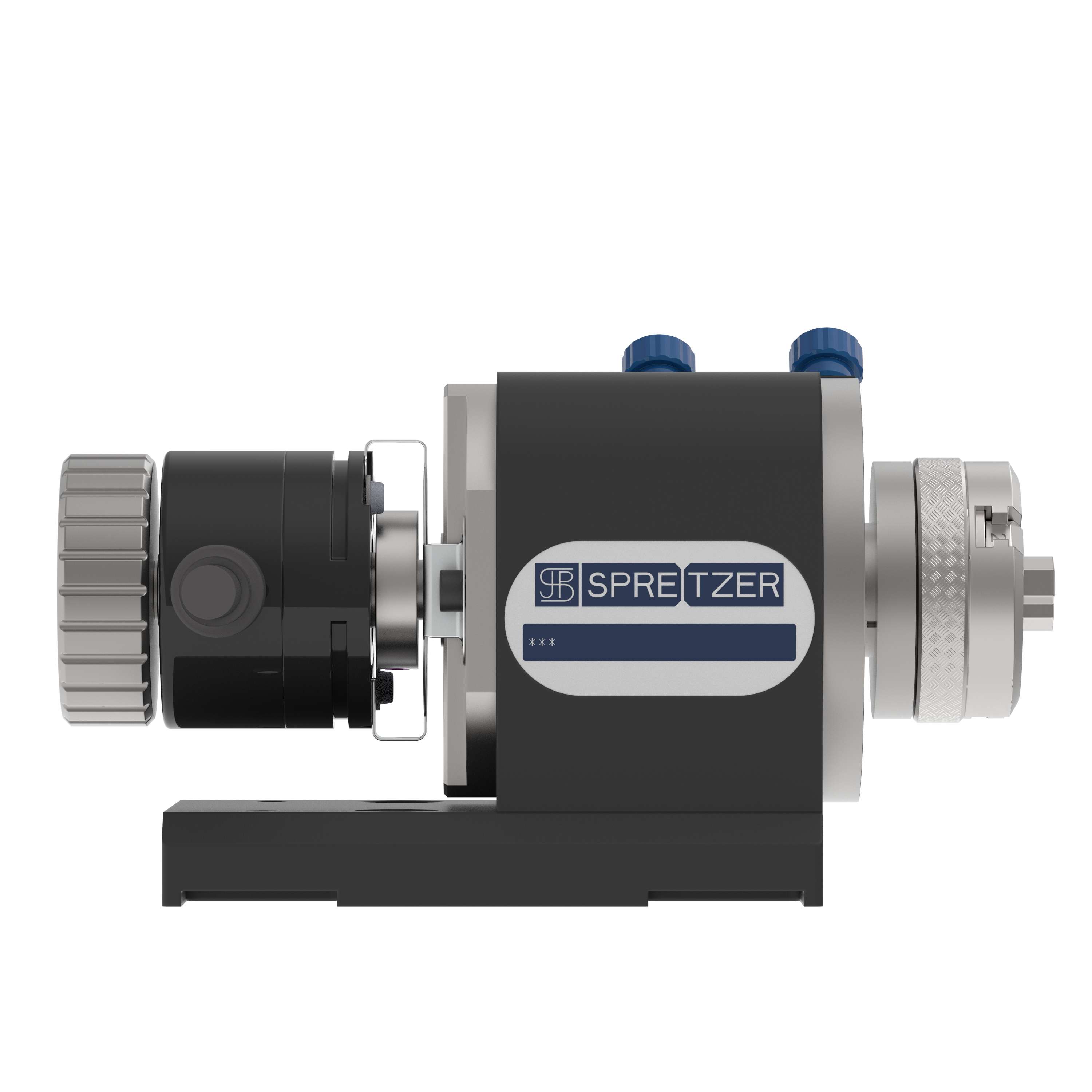 Elektroantrieb für die Präzisions-Dreheinheiten PDE / PDE micro von links