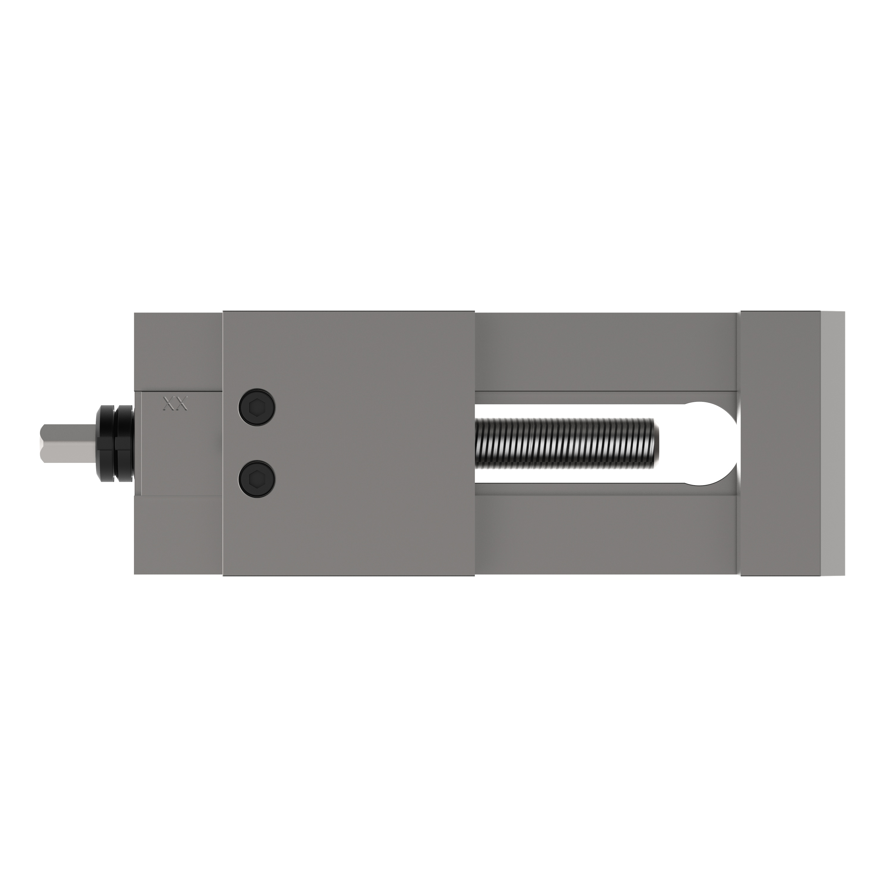 Niederzugschraubstock EHS mit Spindel von oben