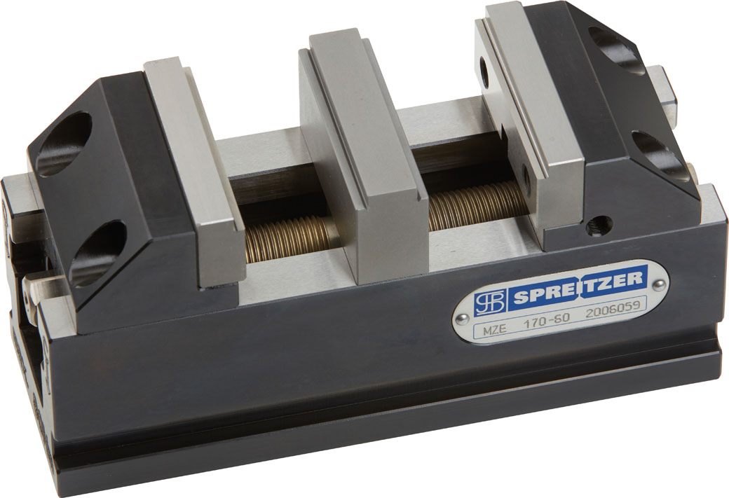 Mechanischer Zentrischspanner MZE 170-60 als Doppelspanner mit Mittenbacken