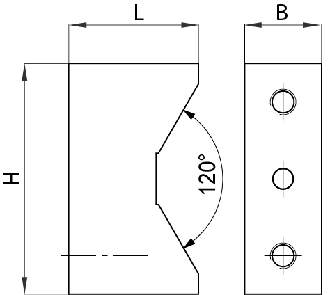 Planzeichnung Prismenbacken