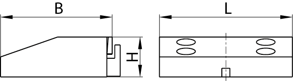 Planzeichnung Niederzug-Pendelbacken 