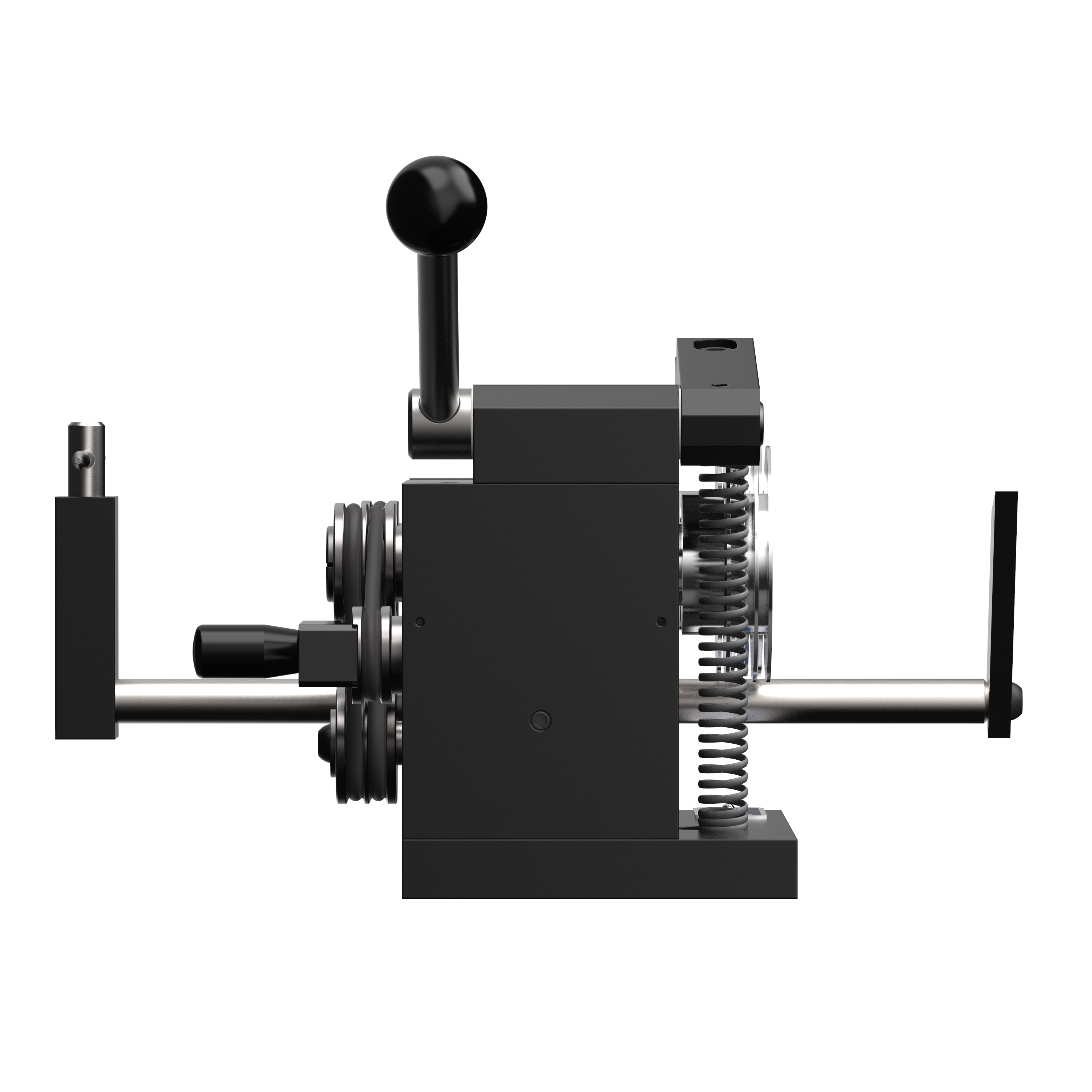 Stempelrundschleifgerät von links
