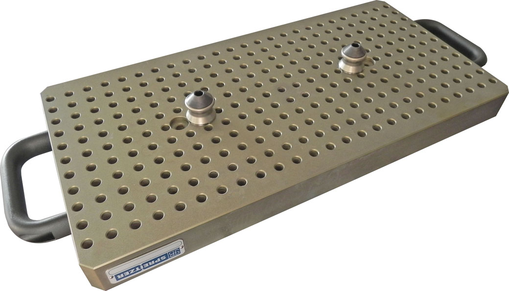 Aufbaubeispiel Spannzapfen-Schrauben für Nullpunktspannsystem ZPS