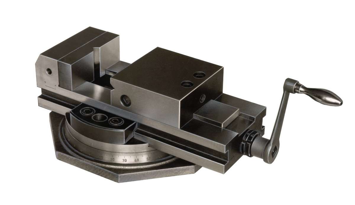 Aufbaubeispiel Drehplatte mit Schraubstock EHS