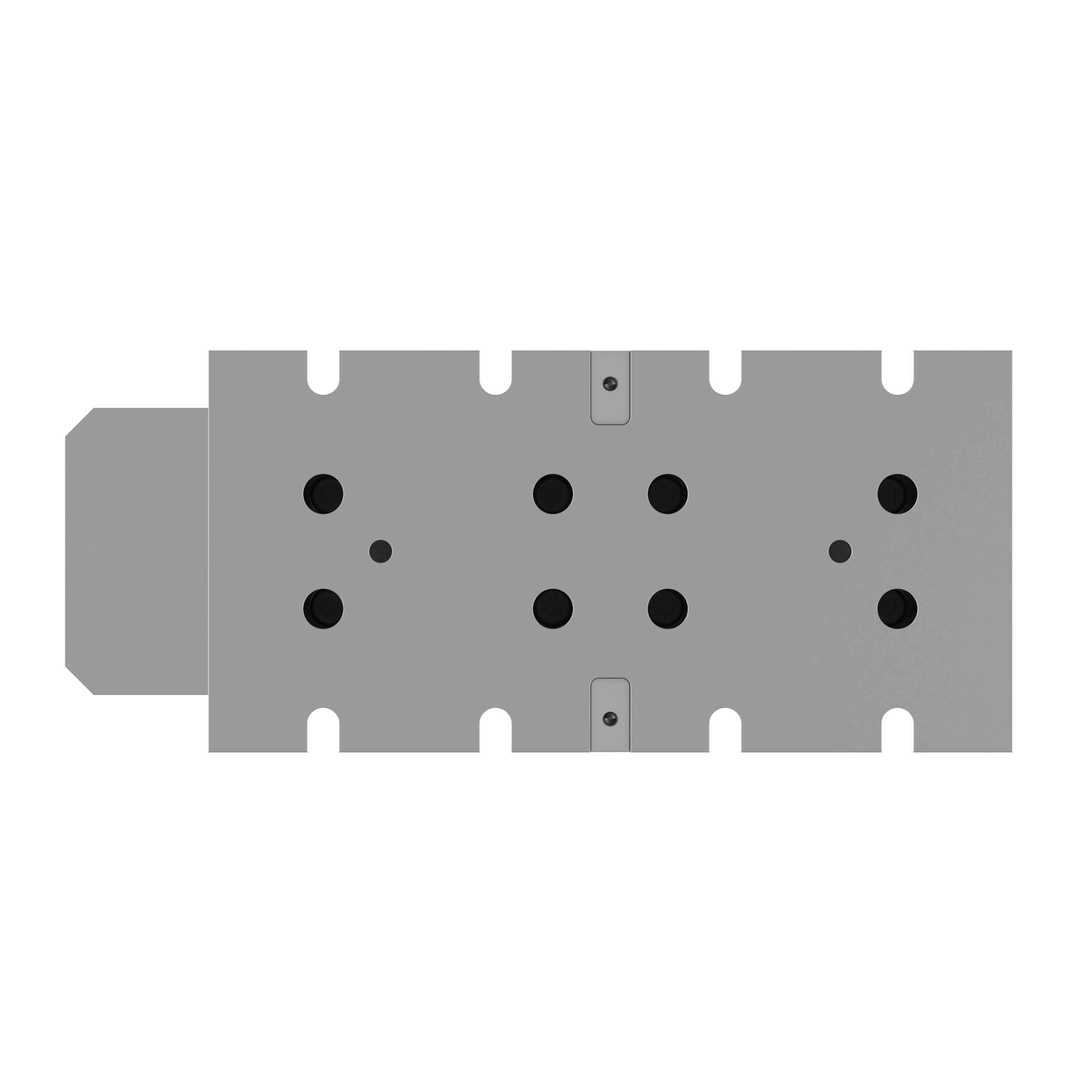 Elektromechanischer Zentrischspanner EZC 280-100 von unten