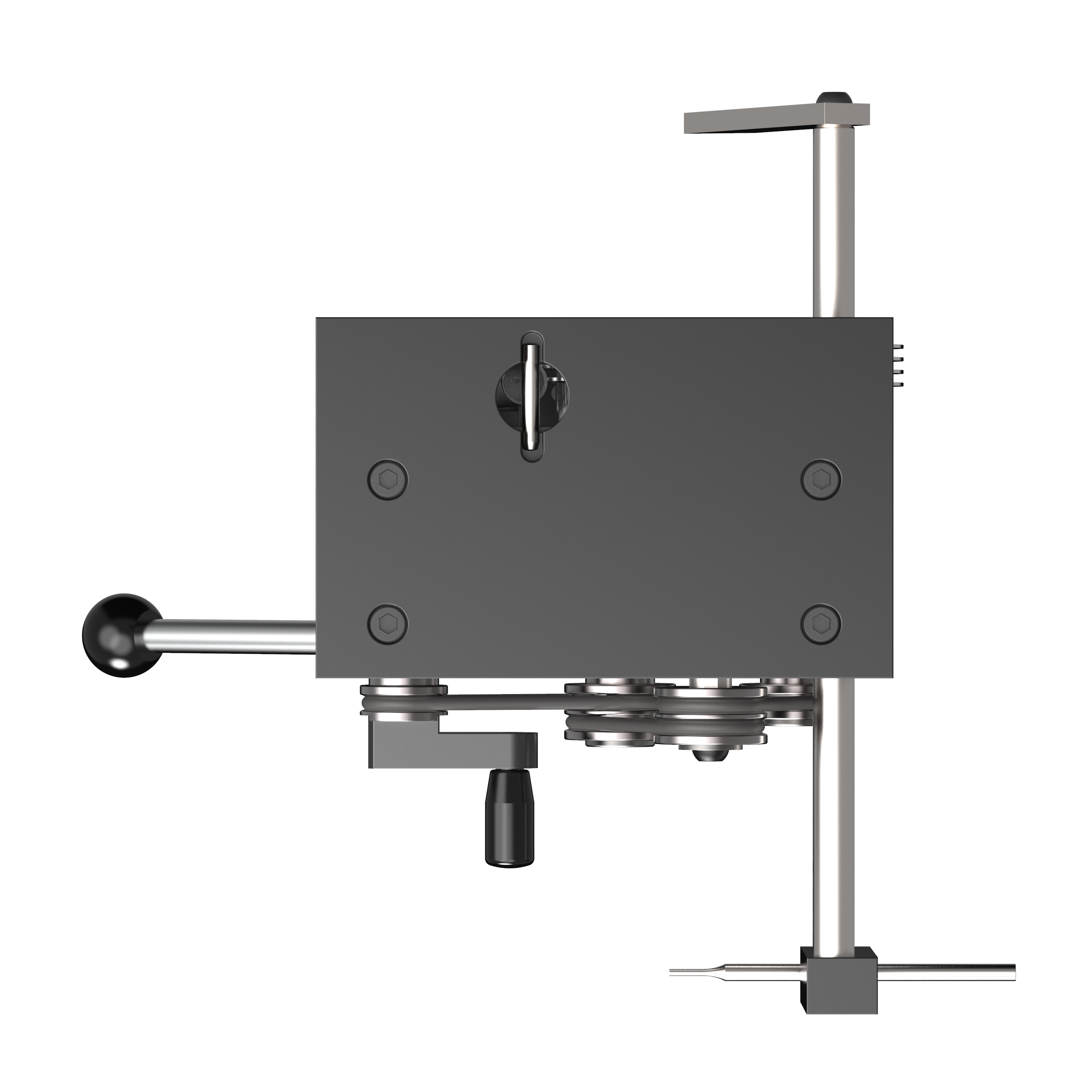 Stempelrundschleifgerät von unten