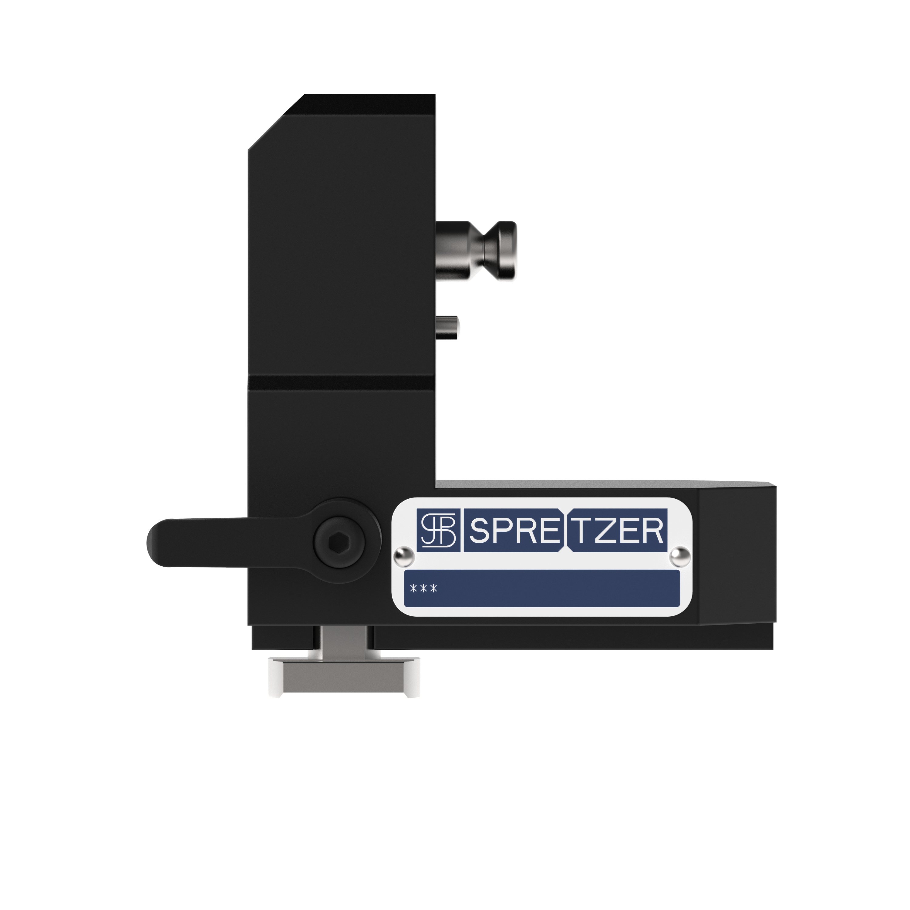 ALUMESS.basic Festblock für T-Nutenplatte Vorderansicht