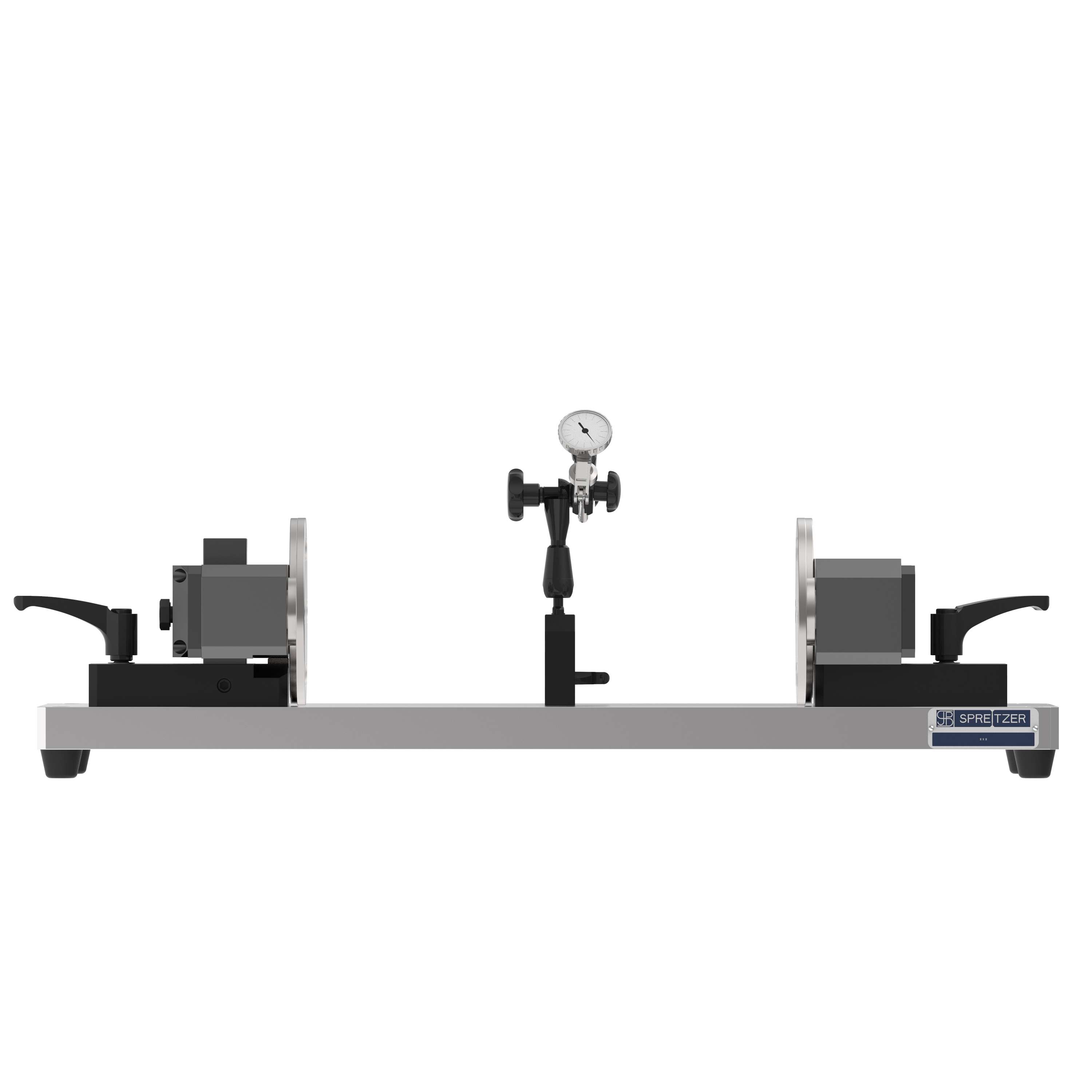 Rundlaufprüfgerät RPGR 600 mit Abrollböcken von links