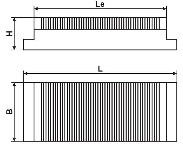 Maße Permanent Magnetspannplatte SPSF