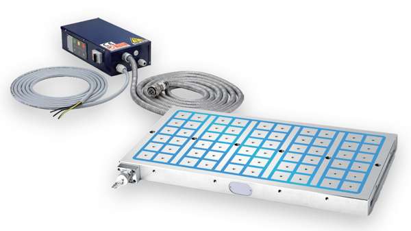 Elektro-Permanent Magnetspannplatte SPQP-E mit Steuergerät