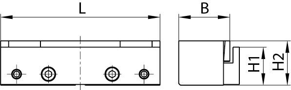 Maße Niederzug-Pendelbacken