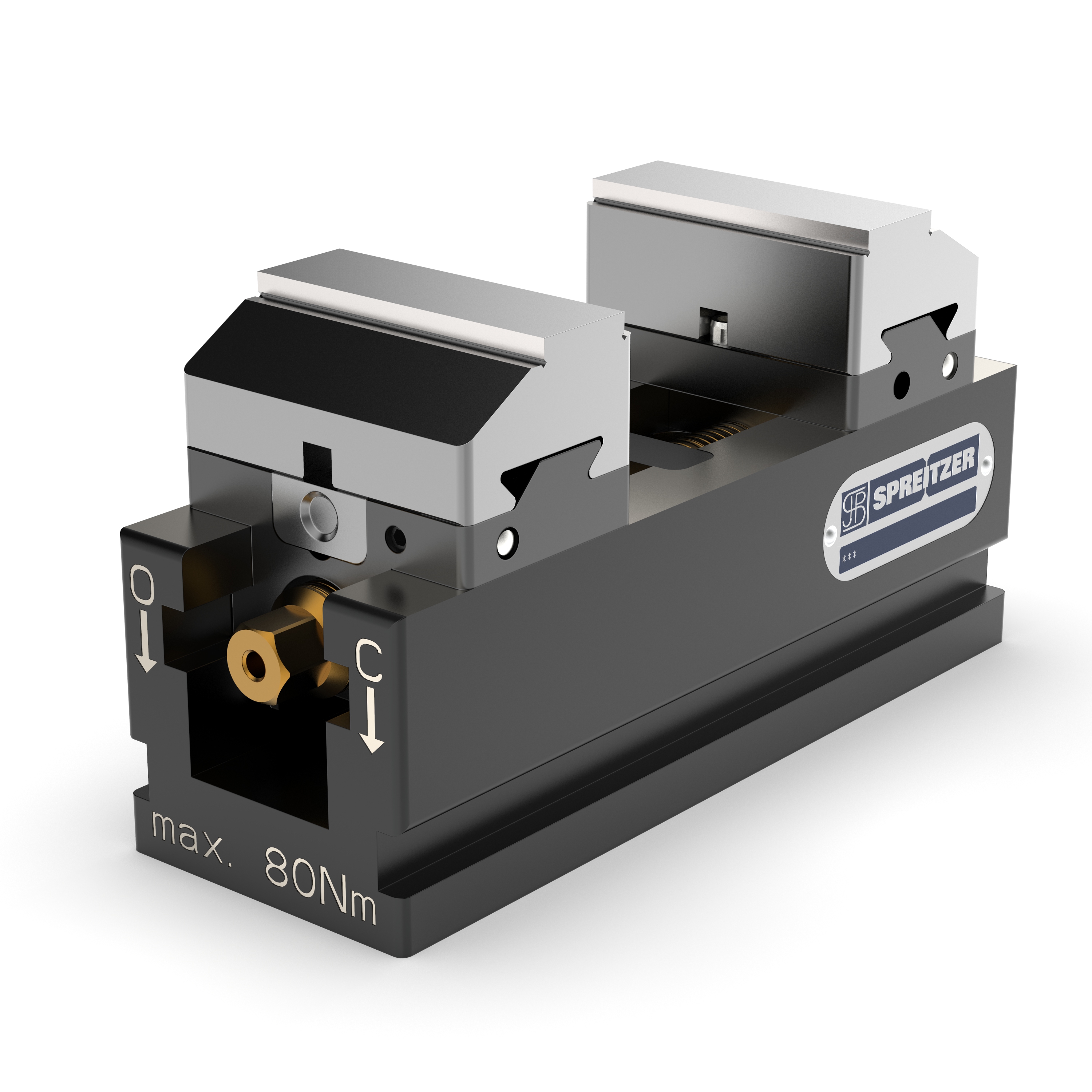 Mechanischer Zentrischspanner MZQ 170-60 mit Stufen-Wendebacken