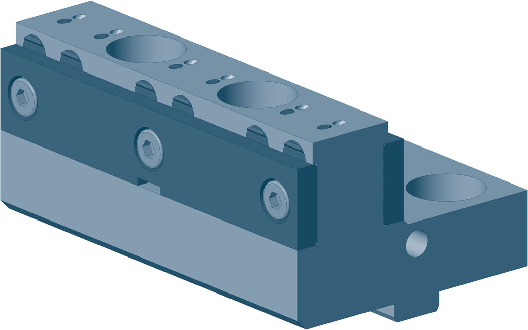 Stufen-Wendebacken mit HM-Gripeinsätzen