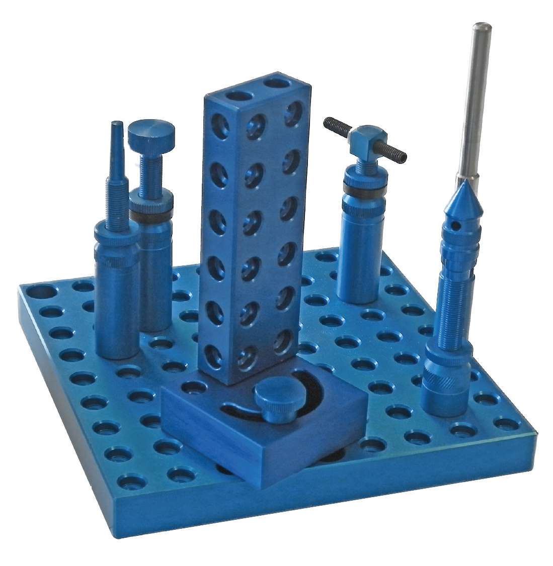 Aufbaubeispiel ALUMESS.maxx Schwenkplatte montiert mit Leiste