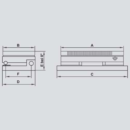 Sinusträger mit Magnetplatte