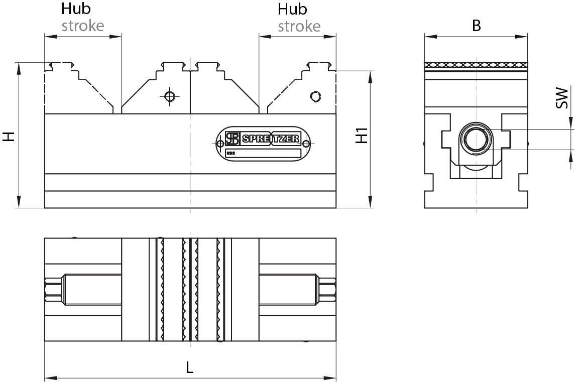 Planzeichnung Zentrischspanner MZR