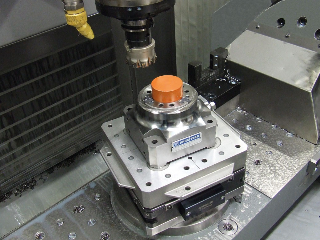 Mechanisches Handspannfutter SK mit Kundenwerkstück