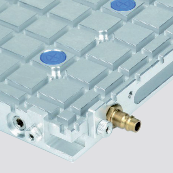 Vakuumplatte mit Reibinseln