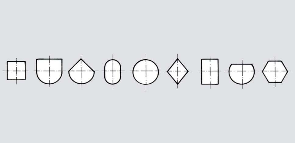 Stempelformen nach dem Profilschleifen
