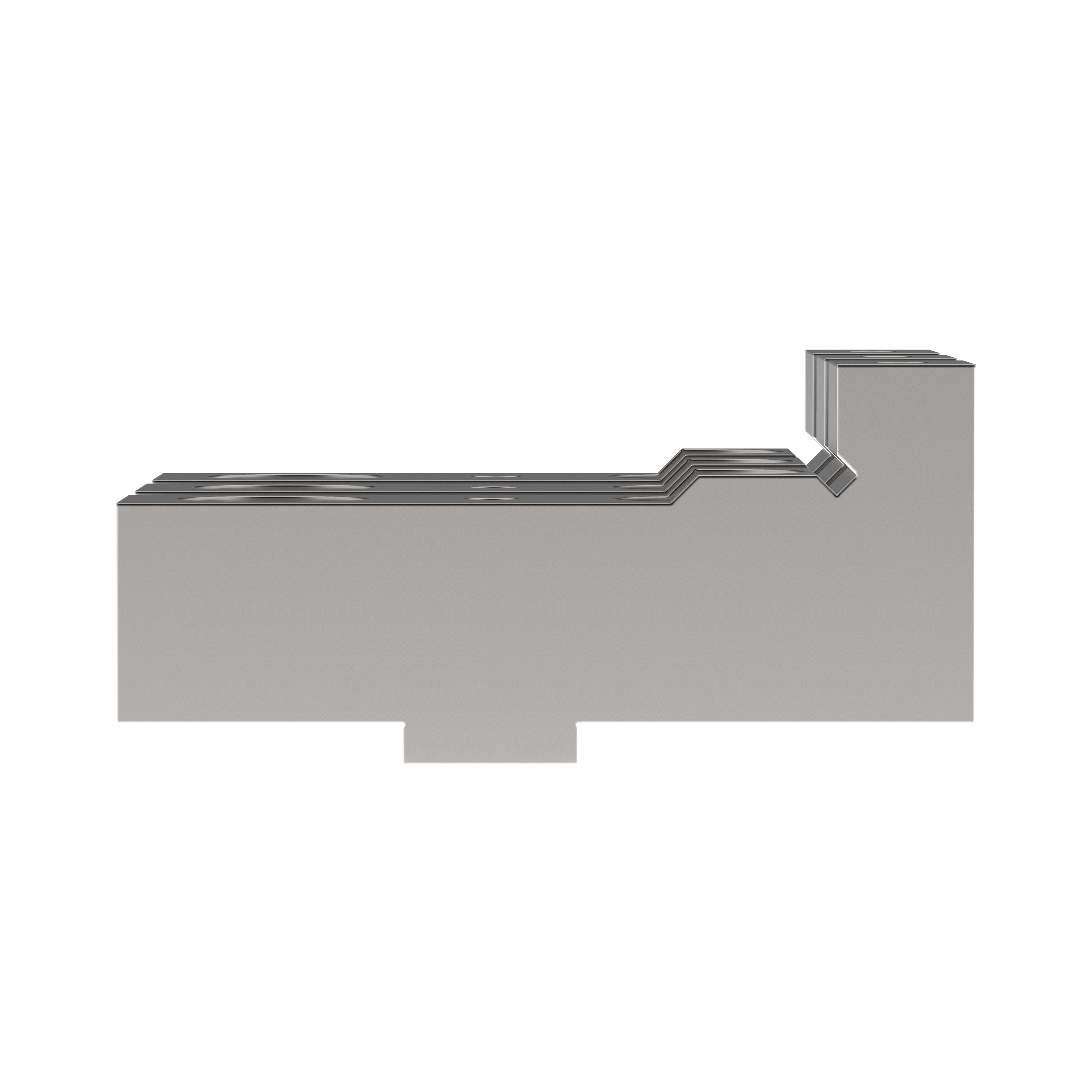 Aufsatz-Spannbacken für Aufnahmestifte Vorderansicht