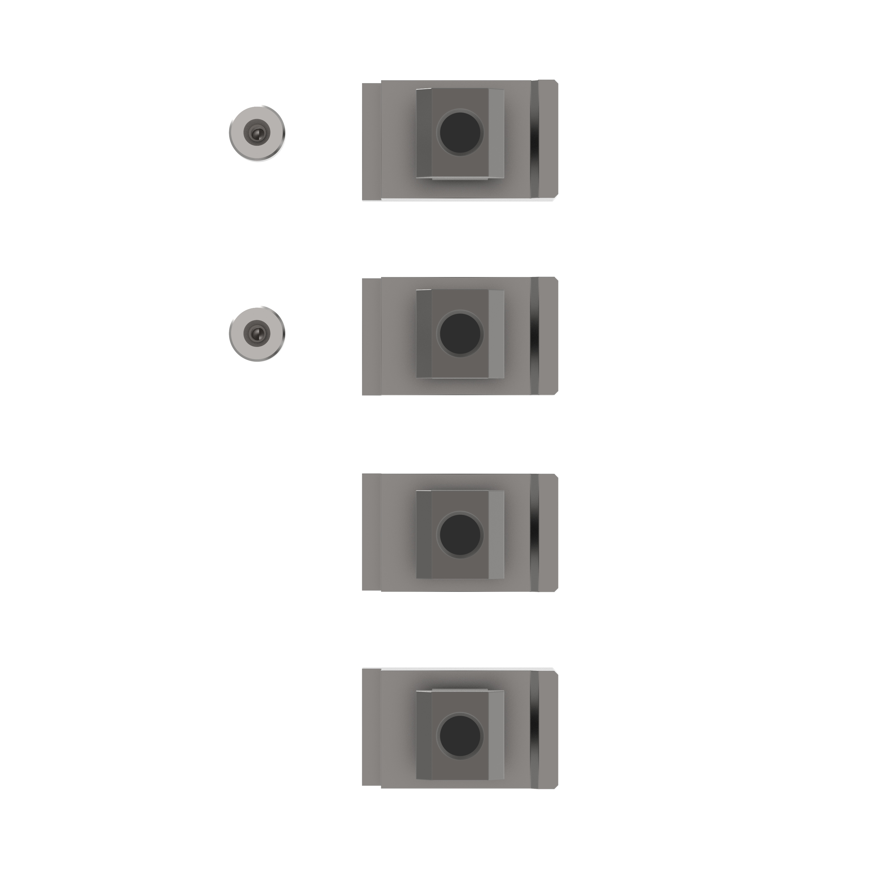 Befestigungssets für T-Nut 12 mm / 14 mm / 18 mm von unten